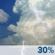 Thursday: A slight chance of showers and thunderstorms before 7am, then a chance of showers and thunderstorms between 7am and 9am, then a slight chance of showers and thunderstorms between 9am and noon, then a chance of showers and thunderstorms between noon and 4pm, then a chance of showers and thunderstorms. Partly sunny, with a high near 76. Heat index values as high as 76. Southeast wind 0 to 5 mph. Chance of precipitation is 30%. New rainfall amounts between a tenth and quarter of an inch possible. Thursday: Slight Chance Showers And Thunderstorms then Chance Showers And Thunderstorms